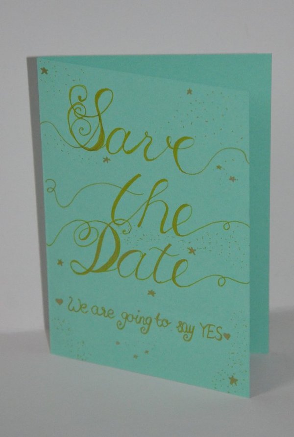 Hochzeitseinladung "Save the date"