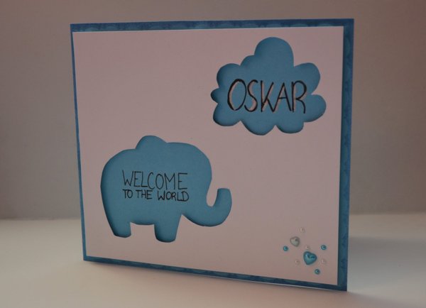 Babykarte "Elefant"