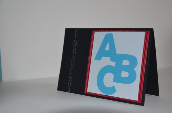 Karte zur Einschulung "ABC"