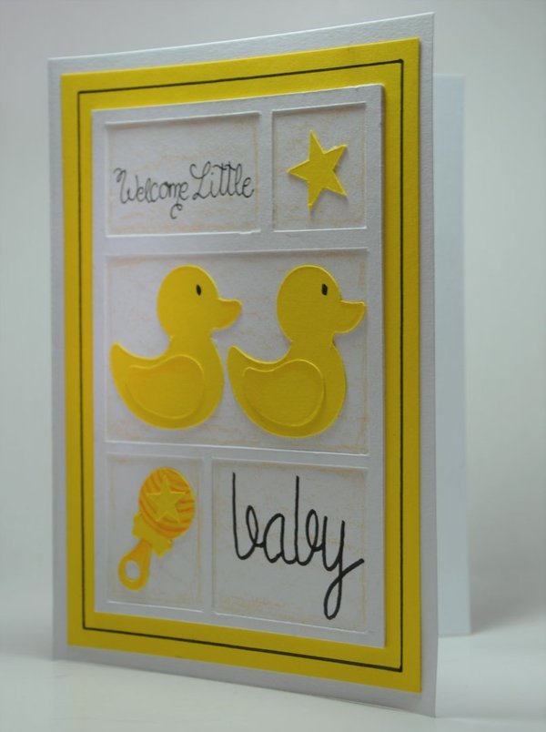 Babykarte "Sweet Ducks"